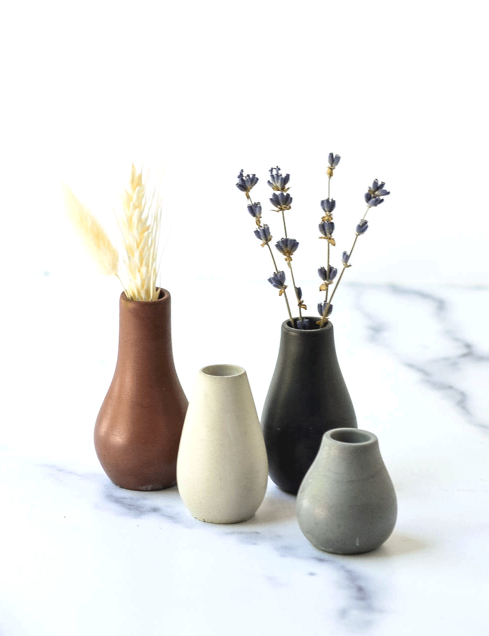 Mini Bud Vases - Set of 4