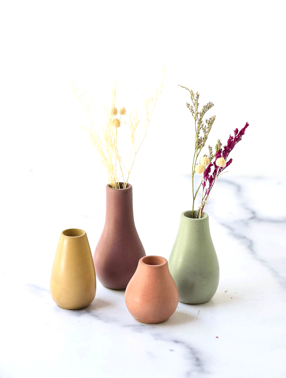 Mini Bud Vases - Set of 4