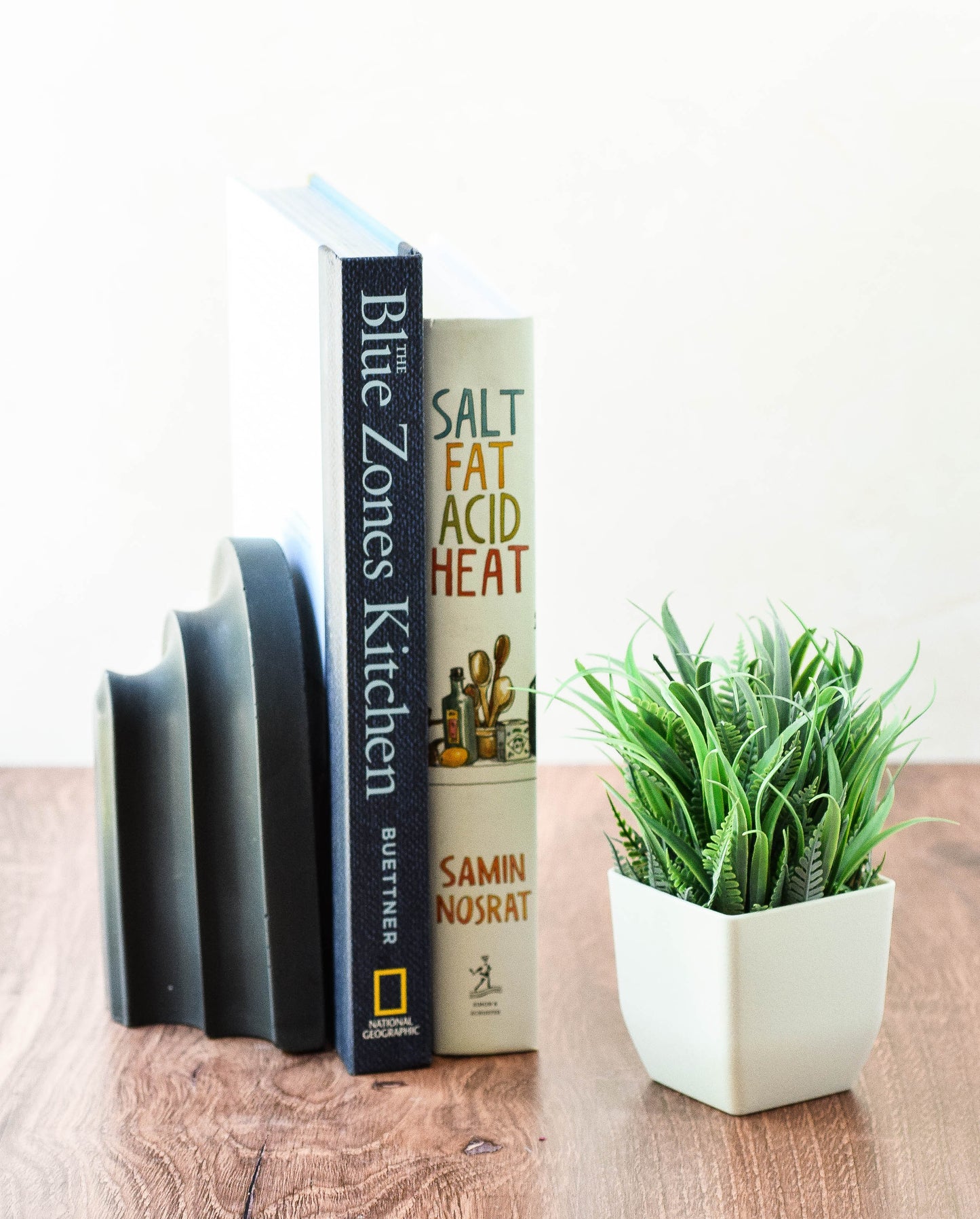 Modern Concrete Arch Bookend, Minimalist Decor