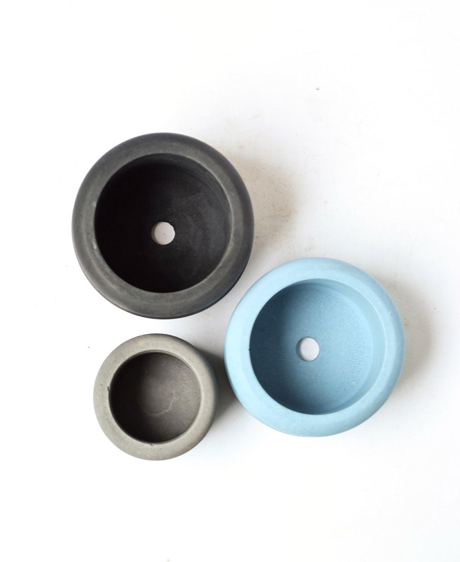 Concrete Tiered Bubble Planter