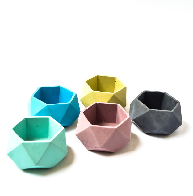 Geometric Planter - Planter with Drainage - Concrete Planter - Cement - Modern - Minimalist - Succulent Planter - Air Plant Holder