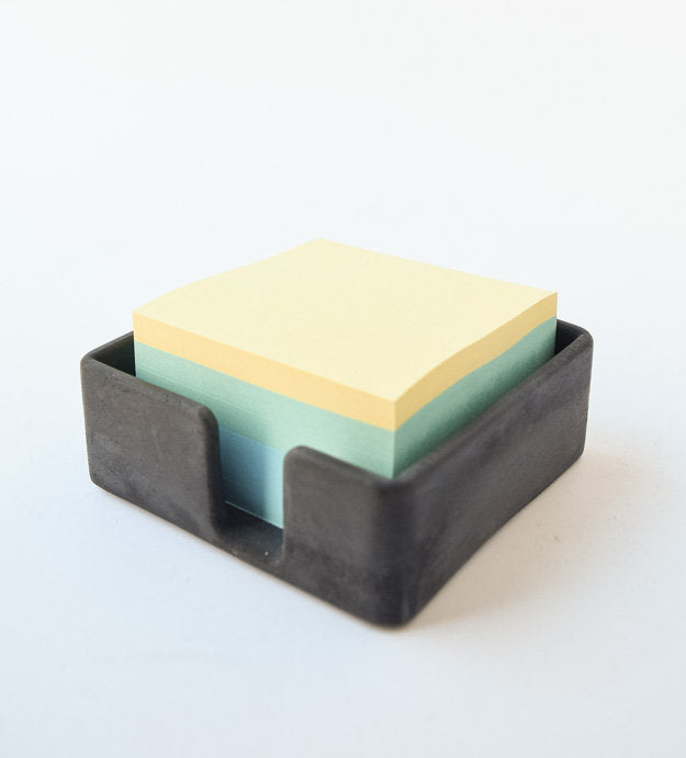 Sticky Note Holder - Desk Accessories - Desk Organizer - Modern Desk - Minimalist - Concrete - Cement