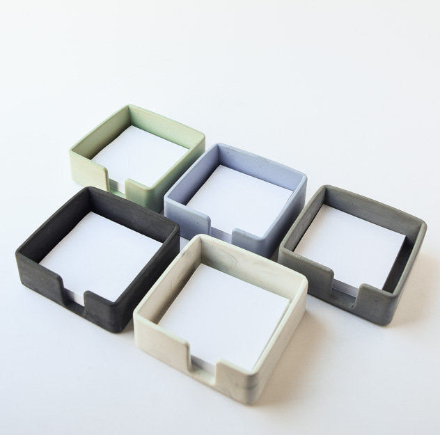 Sticky Note Holder - Desk Accessories - Desk Organizer - Modern Desk - Minimalist - Concrete - Cement