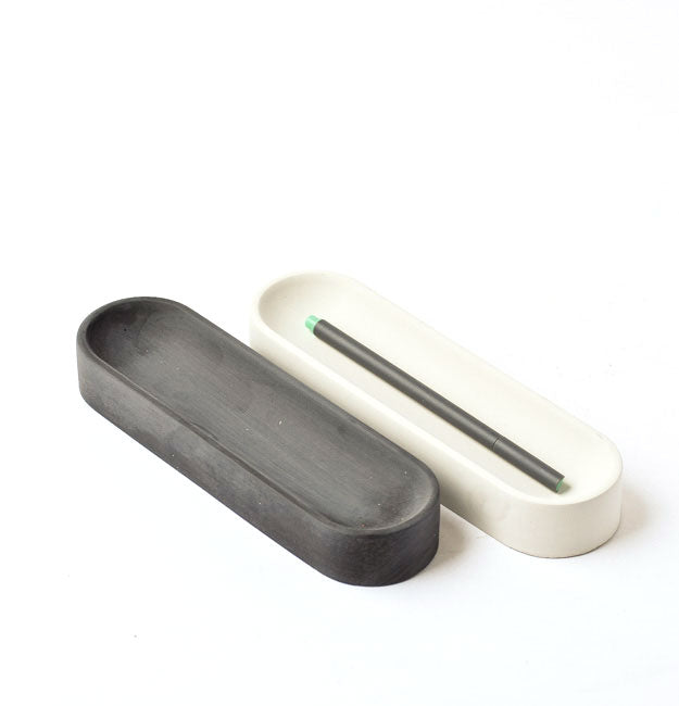 Pen Holder - Pen Holder For Desk - Pen Tray - Pencil Tray - Desk Organizer - Office Decor - Minimalist - Concrete - Modern - Cement - Desk