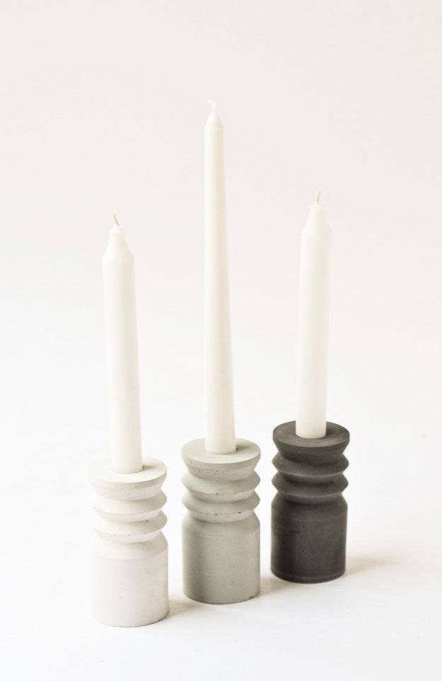 Concrete Pillar Candlestick Holder