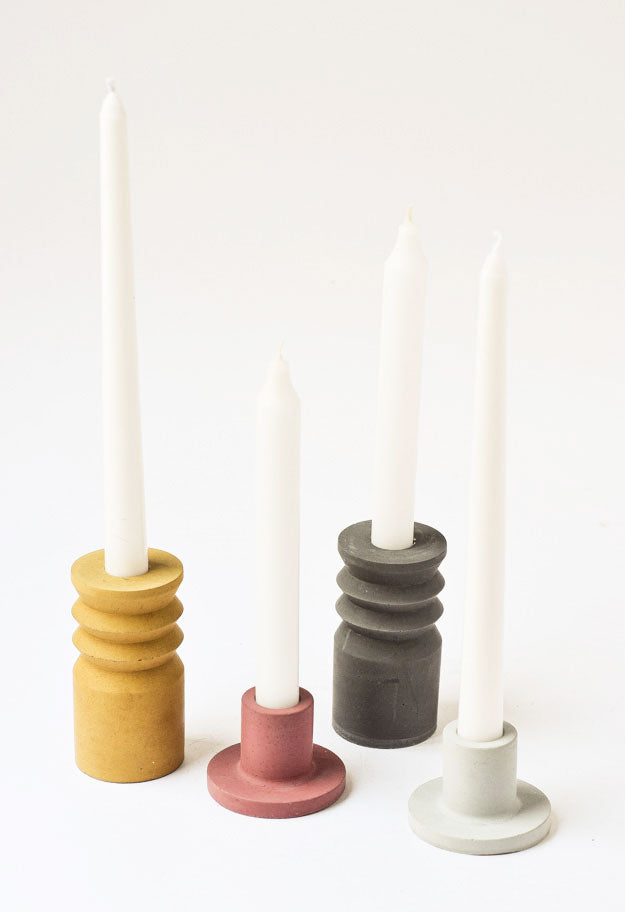 Concrete Pillar Candlestick Holder