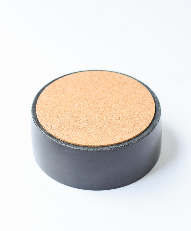 Concrete Salt Cellar with Lid