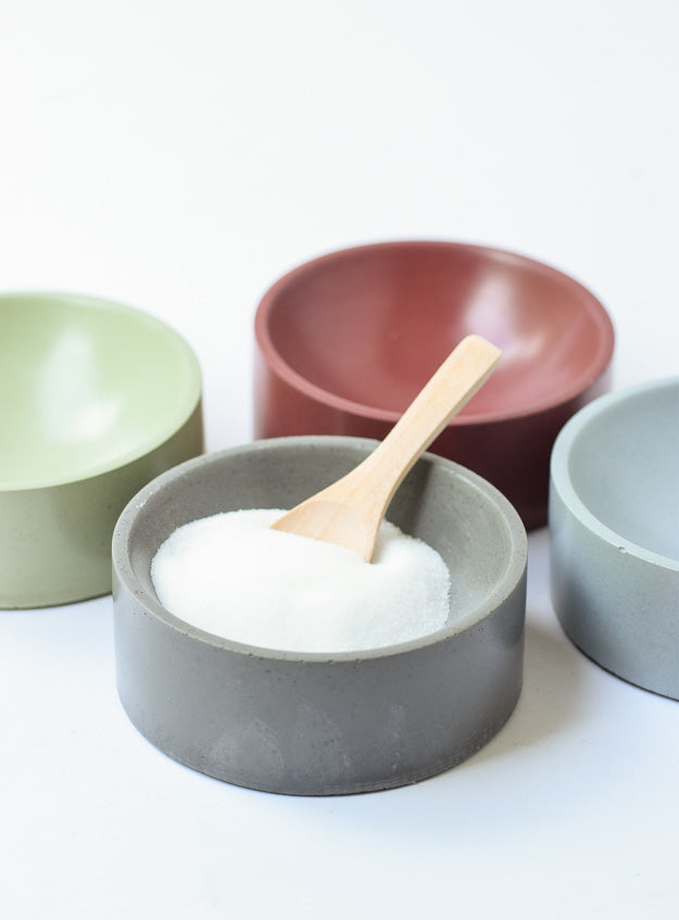 Concrete Salt Cellar with Lid