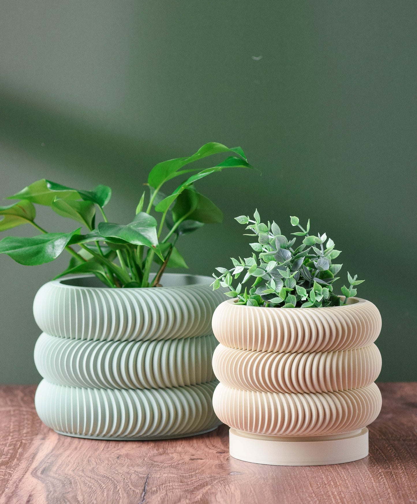 Modern Indoor Plant Pot with Drip Tray, 3d Printed Bubble Planter with Drainage