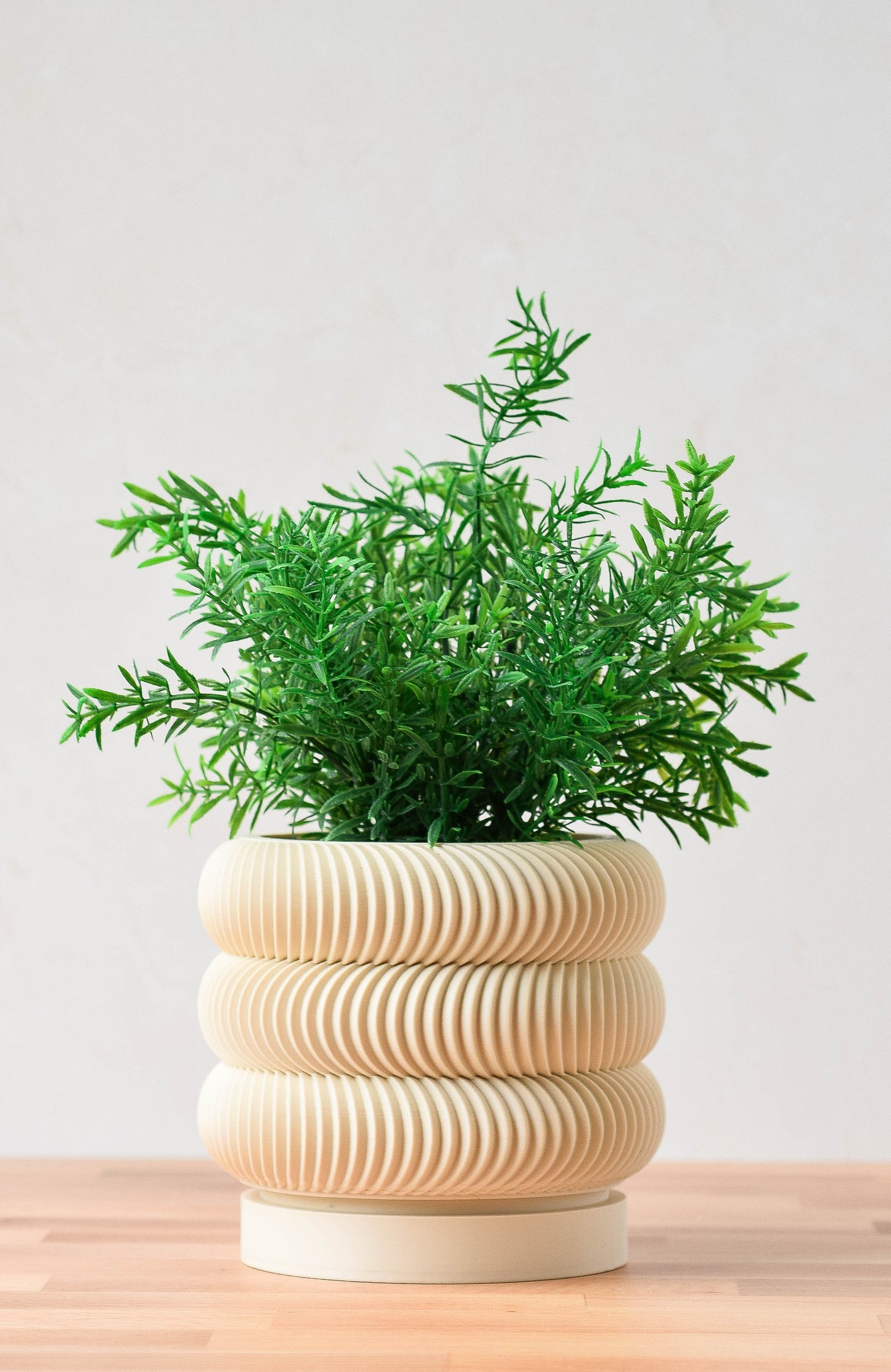 Modern Indoor Plant Pot with Drip Tray, 3d Printed Bubble Planter with Drainage