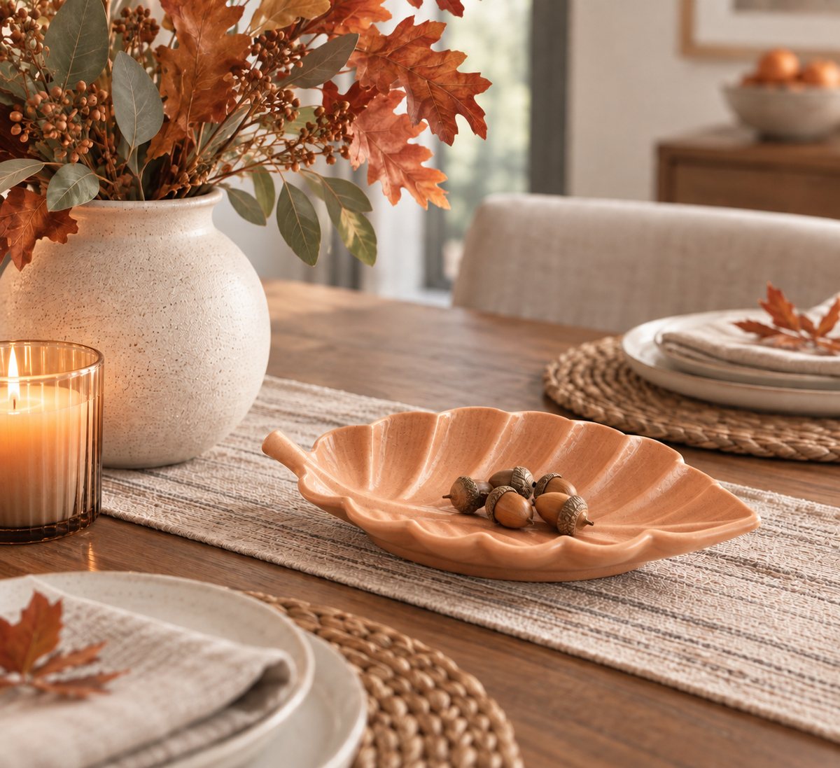 Handmade Concrete Leaf Tray, Fall Decor, Decorative Trinket Dish – Keys Jewelry Catchall