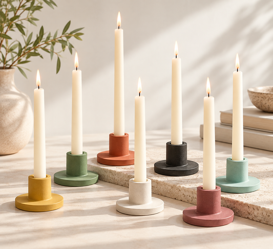 Concrete Taper Candle Holder