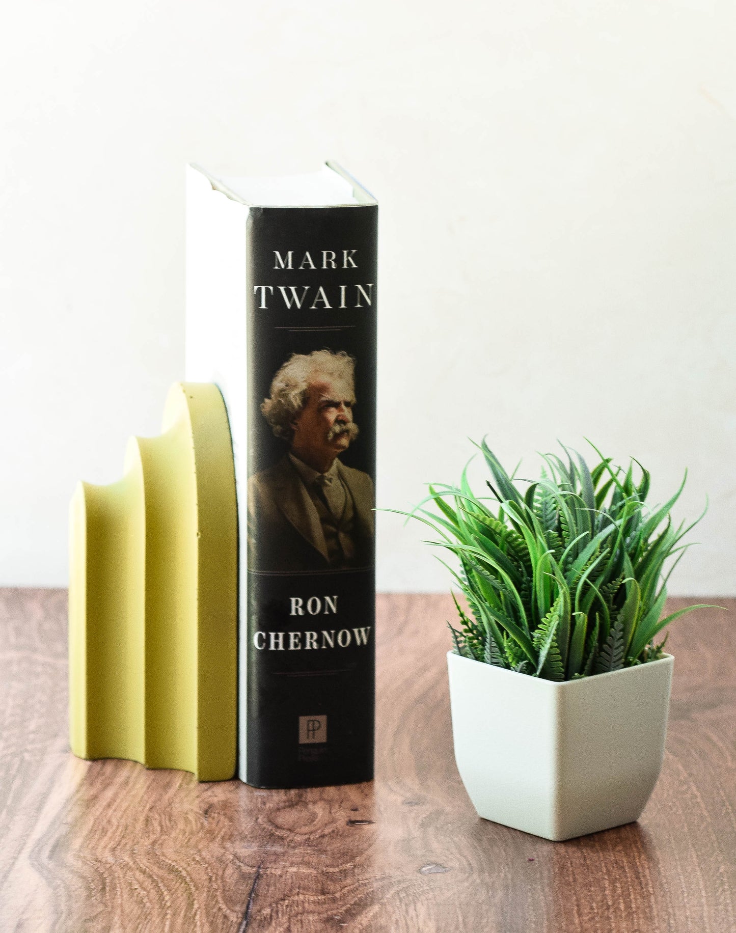 Modern Concrete Arch Bookend, Minimalist Decor