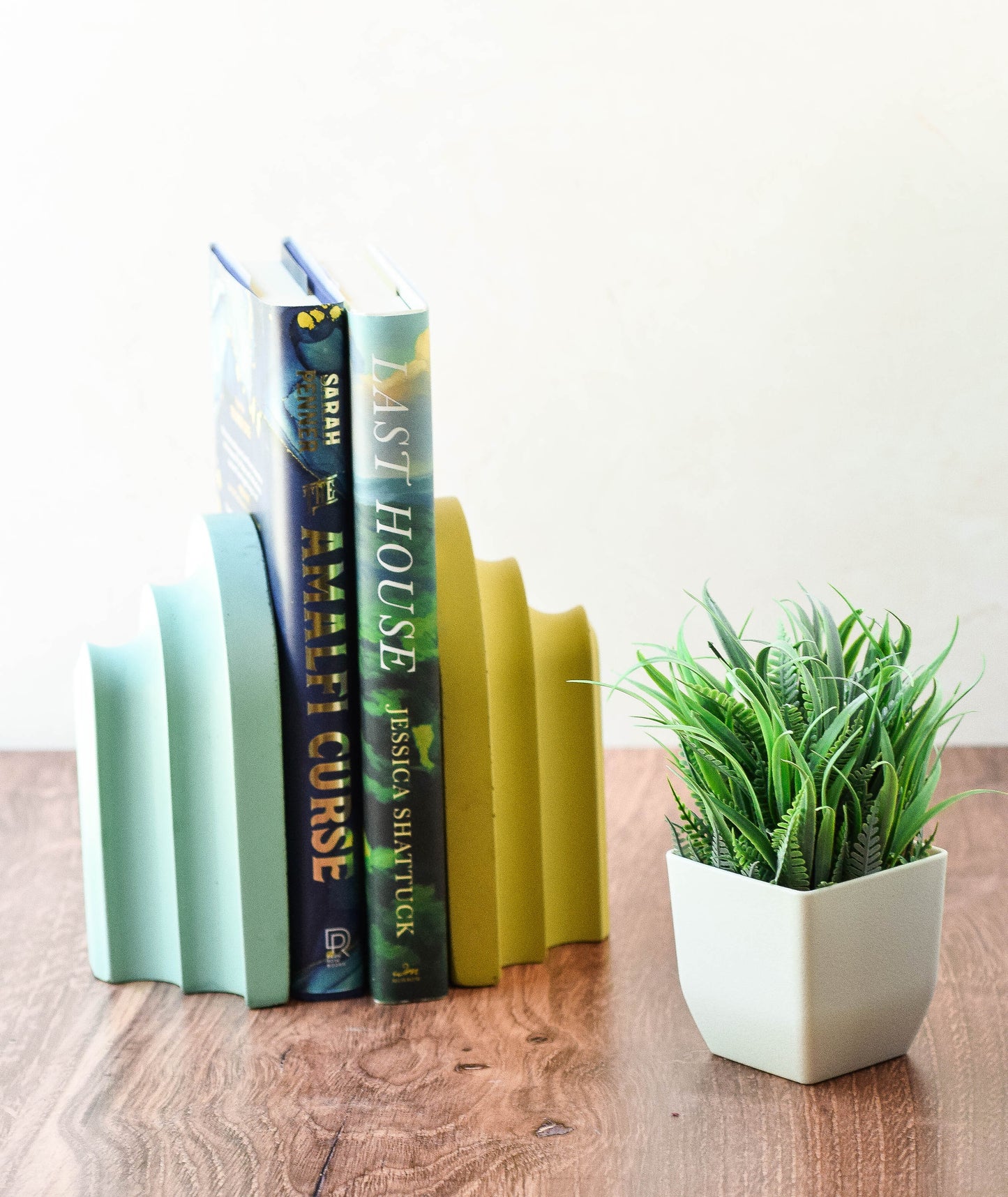 Modern Concrete Arch Bookend, Minimalist Decor