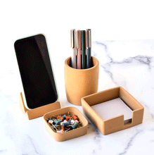 Load image into Gallery viewer, Concrete Desk Accessories Set