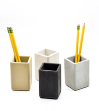 Load image into Gallery viewer, Pen Holder, Pencil Cup, Desk Accessories, Concrete, Minimalist Decor, Office Decor