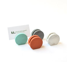 Load image into Gallery viewer, Concrete Business Card Holder - Business Card Holder for Desk - Square Business Card Holder - Desk Organizer - Minimalist - Modern - Cement