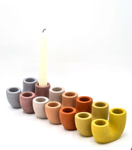 Load image into Gallery viewer, Concrete Candle Holder Duo