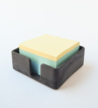 Load image into Gallery viewer, Sticky Note Holder - Post It Holder - Desk Accessories - Postit Organizer - Desk Organizer - Modern Desk - Minimalist - Concrete - Cement