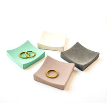 Load image into Gallery viewer, Concrete Jewelry Tray - RIng Tray - RIng Holder - Mini Jewelry Tray - Small Catchall - Cement - Earring Tray - RIng Bowl - Earring Holder