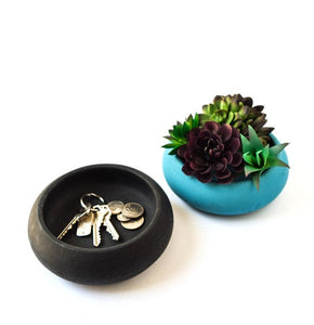 Concrete Catchall Bowl - Succulent Planter - Trinket Bowl - Modern Decor - Minimalist - Keys Holder - Jewelry Holder - Cement - Hygge