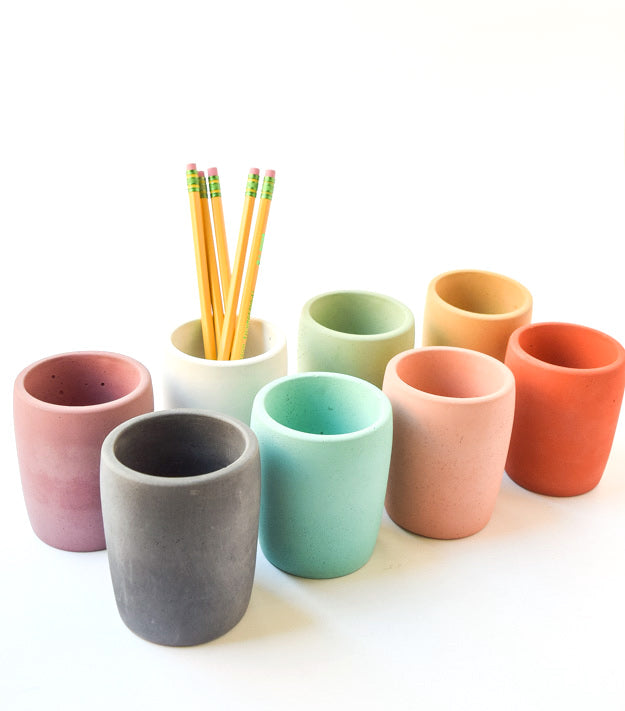 Concrete Pencil Cup for Home Office