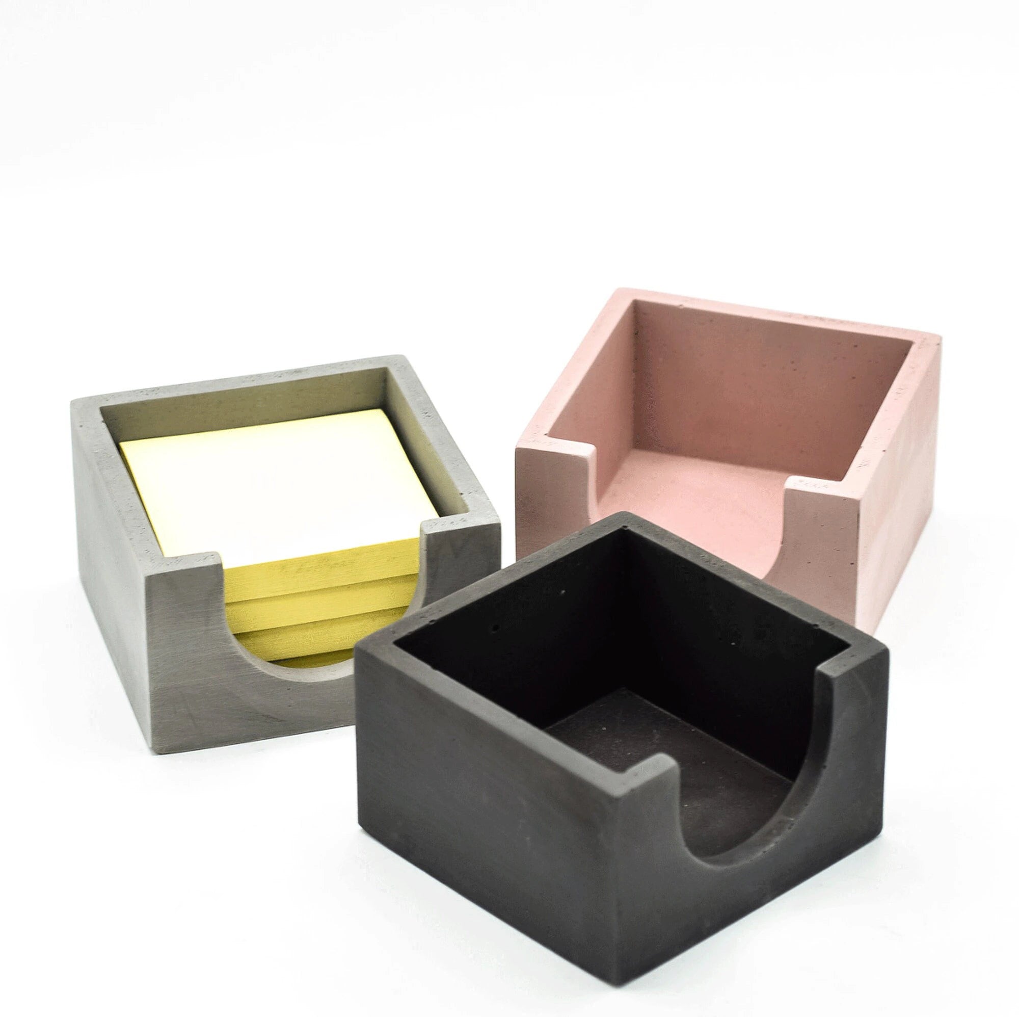 Concrete Sticky Note Holder - Desk Accessories - Desk Organizer - Post –  Cedarstonegarden